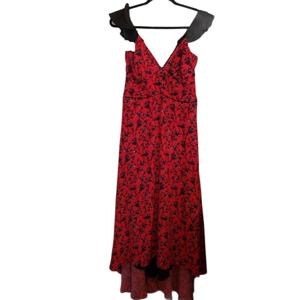 Adelyn Rae Fit and Flare V-Neck Sleeveless V-Neck Dress Size Small